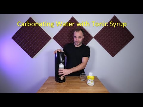 Carbonating Water with Tonic Syrup