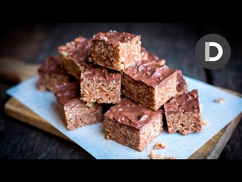Chocolate Caramel Rice Crispy Treats