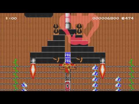 Wooden Kingdom Boss! SMO by Quarahmker - Super Mario Maker 2 - No Commentary 1by