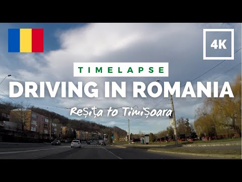 Driving from Resita to Timisoara in Romania | Timelapse