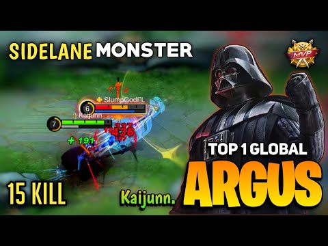 Argus New King! Darth Vader Sidelane [ Top 1 Global Argus Gameplay ] By Kaijunn - Mobile Legends