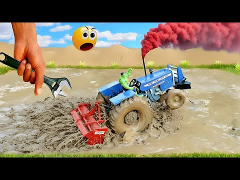 Top The Most Creative Science Project | Mini Tractor Is Plowing In Mud@MiniTractor100 