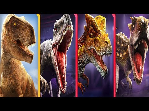 ALL TYRANNOSAURUS REX HYBRIDS - Jurassic World Alive
