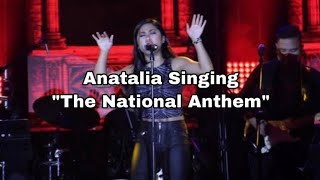 Anatalia Singing The National Anthem