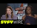 American Gods' Emily Browning and Yetide Badaki: Book Changes, Being Nerds | SYFY WIRE