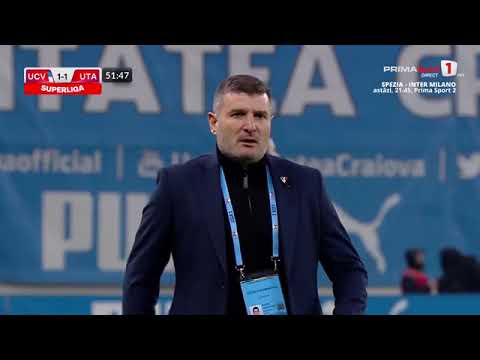 GOOOL! CSU Craiova – UTA 1-1. Markovic egalează cu șansă, șutul său fiind deviat în poarta arădeană