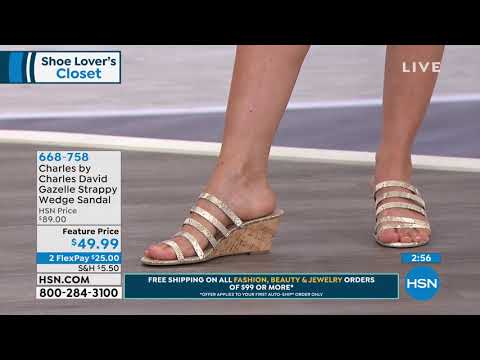 Charles by Charles David Gazelle Strappy Wedge Sandal