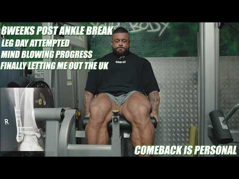 8 weeks post ankle break/leg day attempted/mind blowing progress/finally letting me out the UK