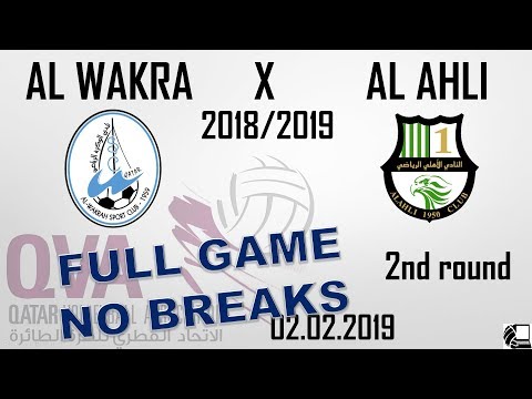 Al Wakra X Al Ahli 3:2 - Qatar Volleyball League 18/19 - (02.02.2019) NO BREAKS, BACK VIEW