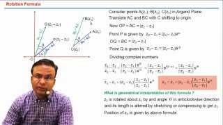 Complex numbers | Rotation formula  | JEE Video lectures by Ghanshyam tewani