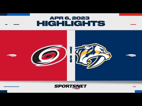 NHL Highlights | Hurricanes vs. Predators - April 6, 2023