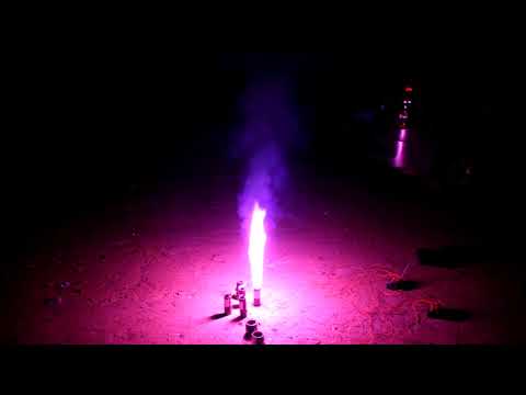 PFS044-P (14PFS044-P): Dominator Flame - 30 Sec 0.5M Color Torch-Purple w/ 2 M e-match