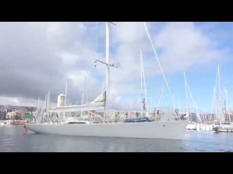 Prada superyacht Ulisse leaving Las Palmas