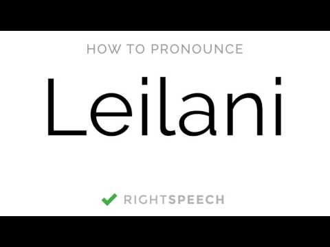 🔴 Leilani - How to pronounce Leilani - American Girl Name