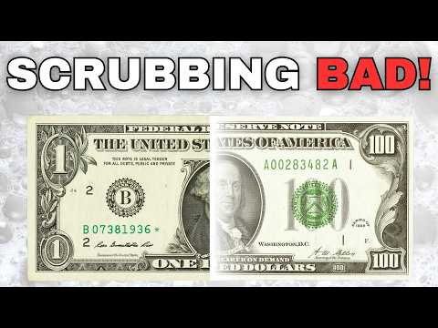 People scrubbing $1 bills, turning them into $100