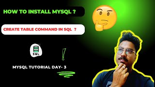 Install XAMPP Mysql in system , Database and table create command| SQL tutorial in hindi - day 3