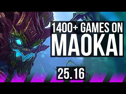 MAOKAI & Ezreal vs NAUTILUS & Lucian (SUP) | 1400+ games | KR Master | 25.16
