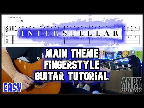 Hans Zimmer Interstellar Main Theme Guitar Tutorial Lesson EASY