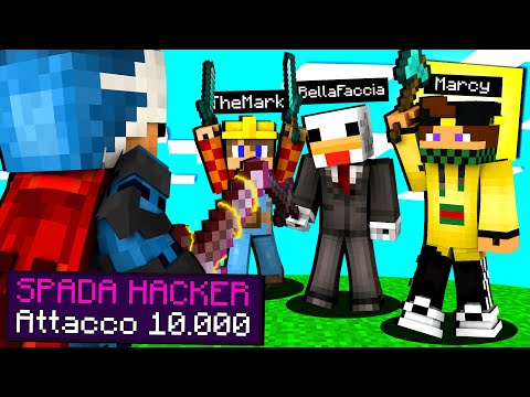 SFIDO I MIEI AMICI CON LA SPADA HACKER - MINECRAFT ITA