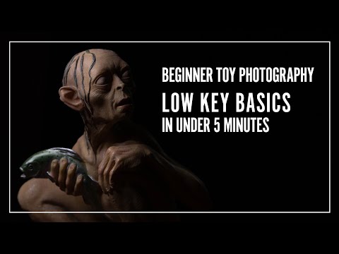 Low key photography at home without flash  | Beginner Toy Photography
