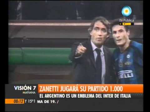 Visión Siete: Zanetti jugará su partido 1.000