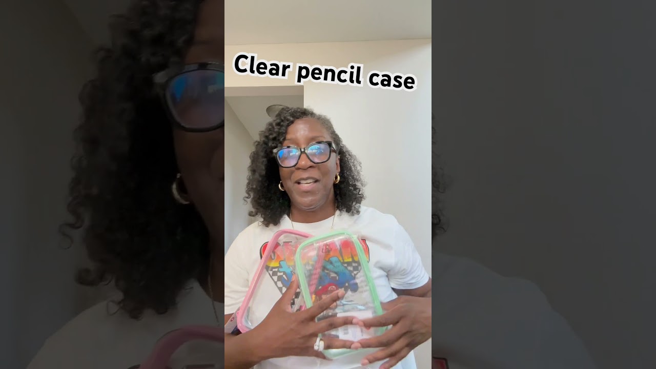 CLEAR PENCIL CASE!! #staples #shopping #viral