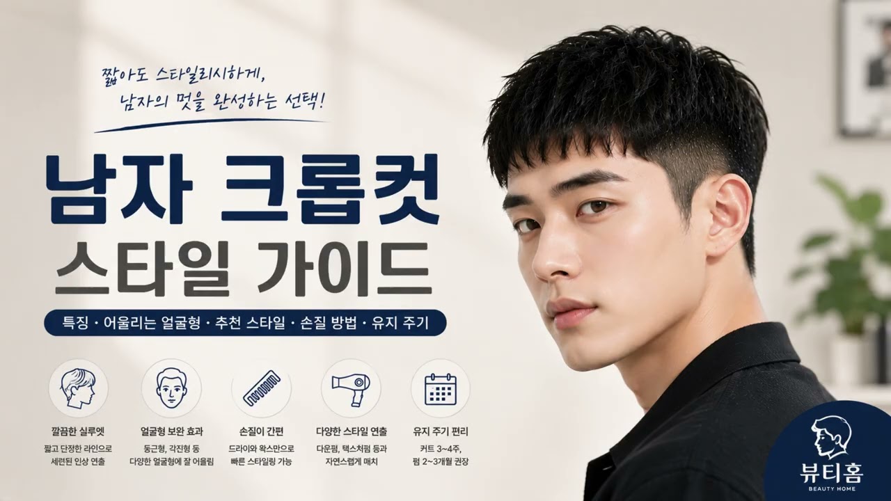 남자 크롭컷 스타일 가이드