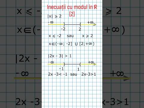 Inecuatii cu modul in R -partea a II-a  #matematicadeacasa #matematica #algebra #inecuatii #modul