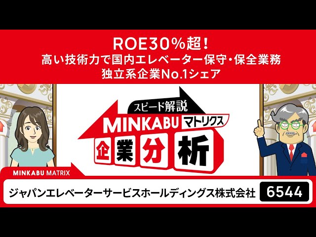 ジャパンエレベーターサービスホールディングス (6544) : 株価/予想