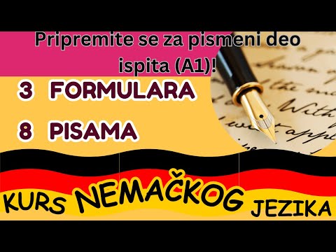 PRIPREMITE SE ZA PISMENI DEO ISPITA (A1 NIVO) - kurs nemačkog jezika