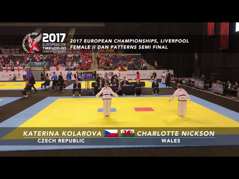 Katerina Kolarova (CZE) v Charlotte Nickson (WAL) - Female II Dan Patterns Semi Final