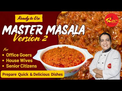 Master Chop Masala Version 2 for Quick, Easy, Delicious Cooking | Best for Busy Office Going People