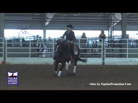 Playgun Chic Olena ridden by Molly Mitchell - 2014 Tulsa Reining Classic(Youth 2)
