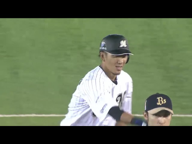 【2回裏】左中間を真っ二つ!! マリーンズ・細谷の適時打で追加点!! 2016/9/1 M-Bs