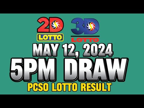 LOTTO 5PM DRAW 2D & 3D RESULT TOSAY MAY 11, 2024 #lottoresulttoday #pcsolottoresults #stl