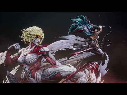 【進擊的巨人】Hertz Studio-三笠vs女巨 宿命之戰