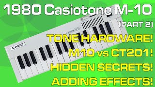 Video thumbnail for 1980 Casiotone M-10 Test, Review & History (Part 2) by Casio Chaos Theory