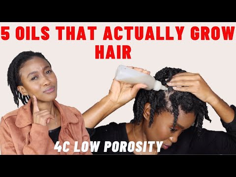 HOW TO USE THESE 5 OILS TO GROW NATURAL HAIR| 4c Low...