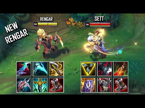 REWORK RENGAR vs SETT FULL BUILD FIGHTS & Best Pentakills!