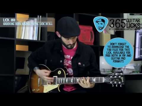 Lick 359/365 - Grooving Rock Grunge Metal Lick in Dm | 365 Guitar Licks Project