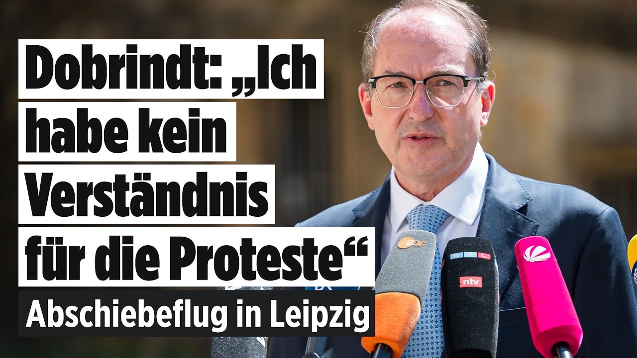 Dobrindt zum Abschiebeflug in Leipzig: „Kein Verständnis für die Proteste!“