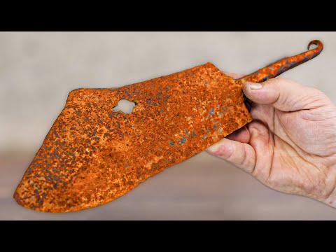 Rusty Cleaver Restoration - Antique Knives
