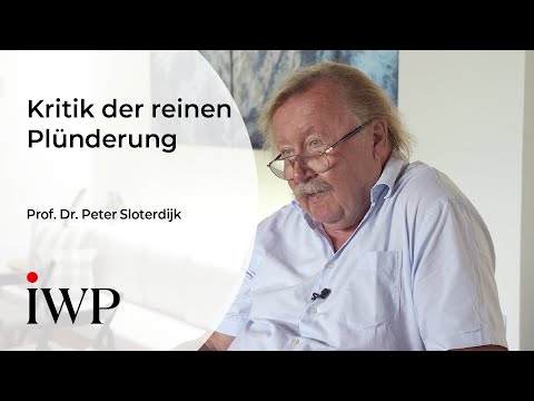 Prof. Dr. Peter Sloterdijk in conversation with Dr. René Scheu: Criticism of pure plunder