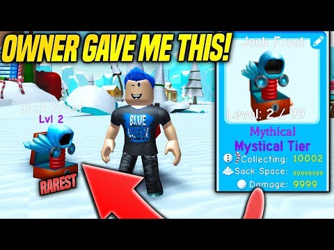 The Owner Gave ME The RAREST PET IN SNOWMAN SIMULATOR WITH INSANE STATS!! (Roblox)