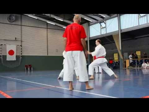 2014-10-18 2. FR Cup in Zörbig Kumite Team Martina vs  Stefan