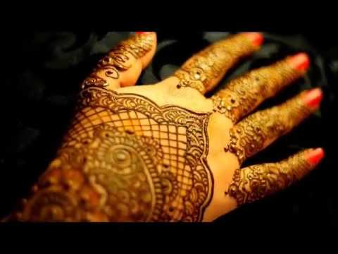 Simple elegant indian arabic wedding henna mehndi design