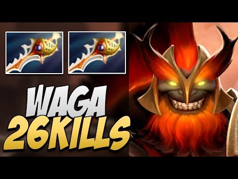 Waga Mars - 26 KILLS with 2 Divine Rapier | Dota Gameplay