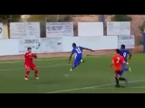 Lorca CF B 0-4 CAP Ciudad de Murcia Cepaim. Sombrero y golazo de Salouma Soumare (0-3). Minuto 78.
