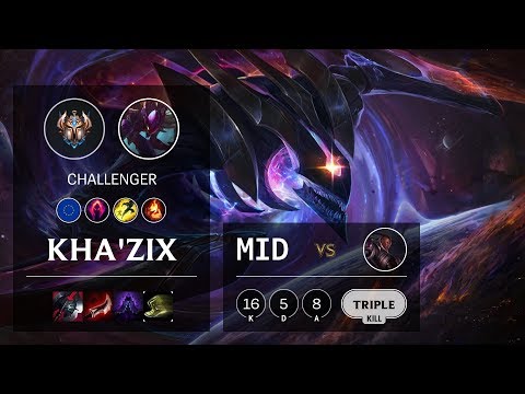 Kha'Zix Mid vs Lucian - EUW Challenger Patch 10.3