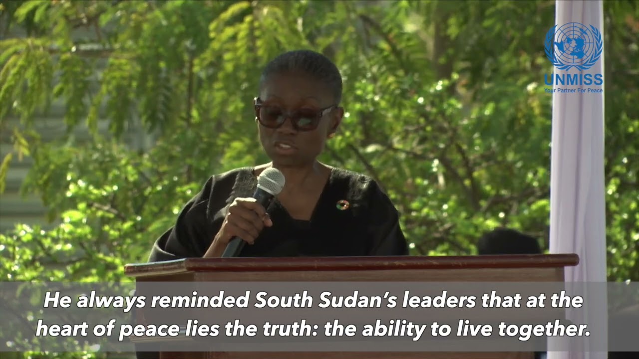 UNMISS Officer-in-Charge, Kiki Gbeho, recalls the strong leadership of the late Nicholas Haysom